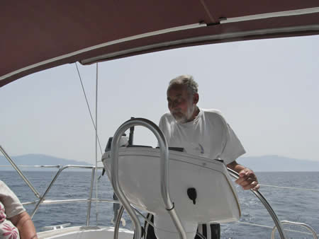 Peter Jacob at the helm