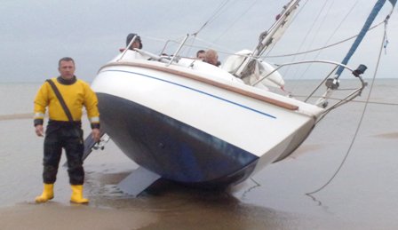 Renaissance aground on the sand